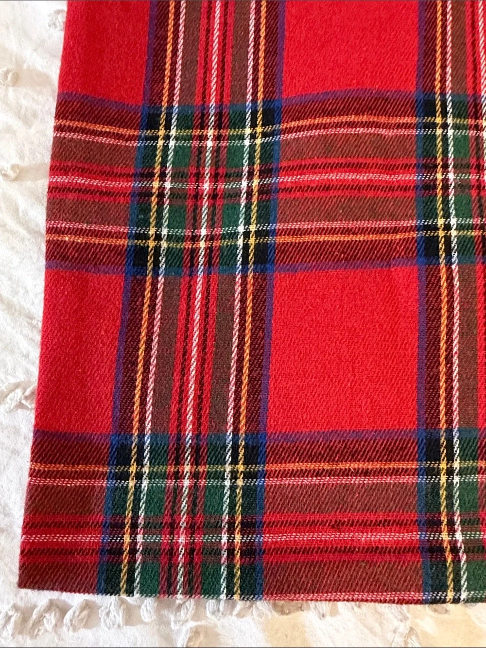 Red Tartan Plaid Pillow Cover nwot